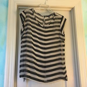 Striped sheer top from the limited